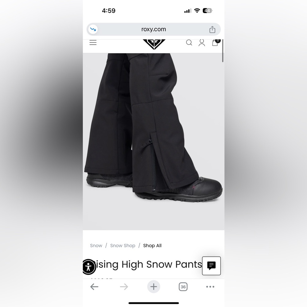 Roxy Rising High Snow Pants - Picture 4 of 13